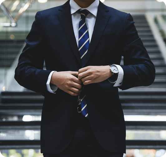 Professional in a suit